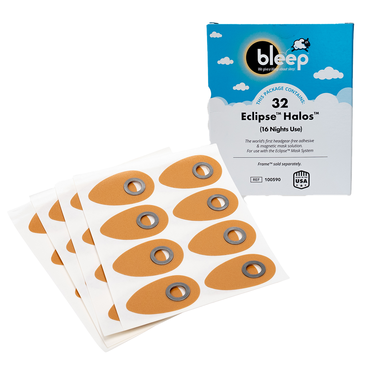Bleep Halos for Eclipse Mask Frame
