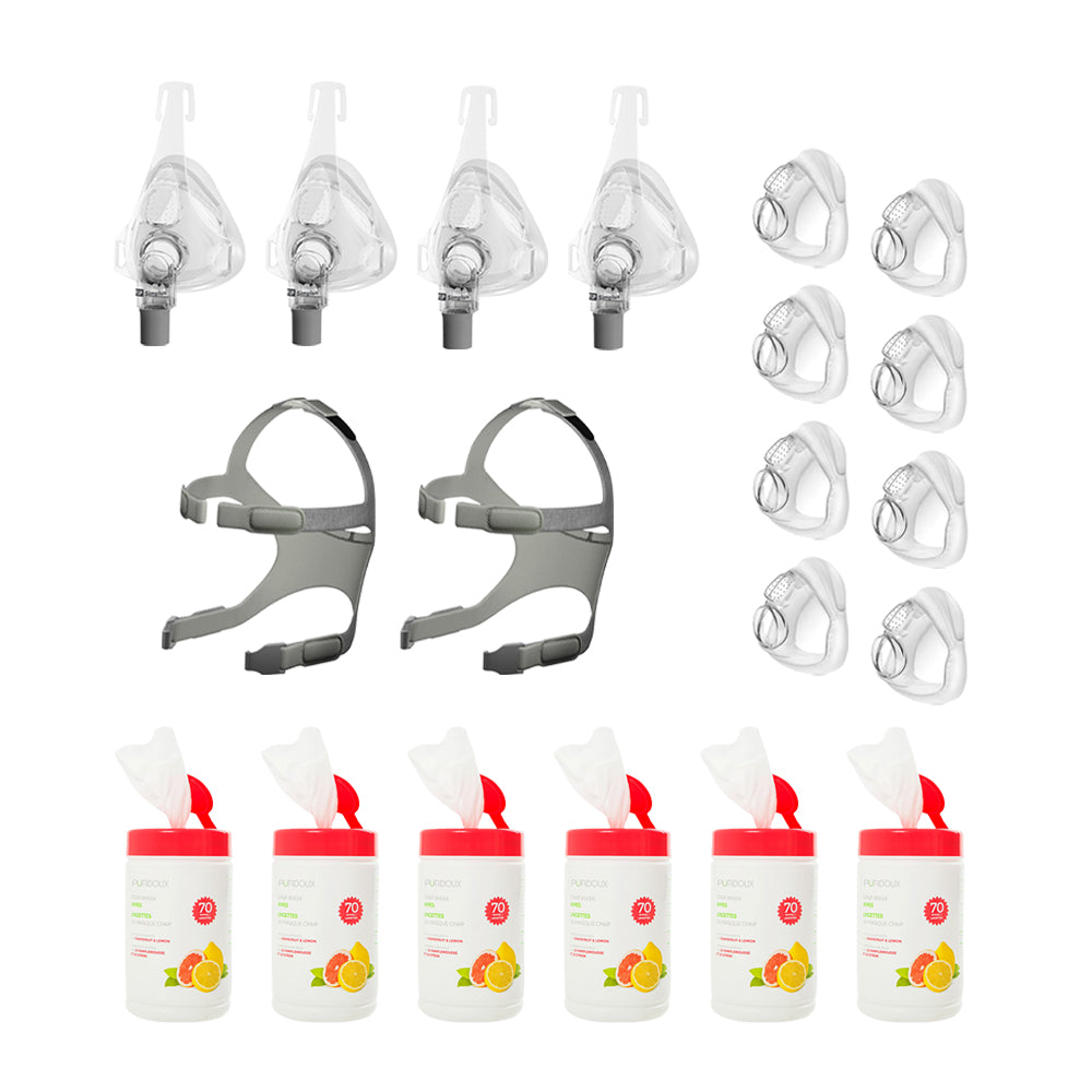 Fisher & Paykel Simplus Full Face Mask Deluxe Resupply Bundle