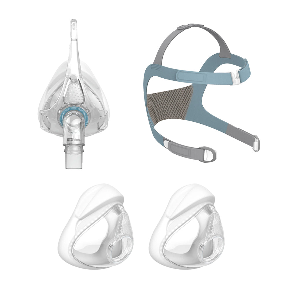 CPAP viteraフルフェイスマスク2個セット Vitera Full Face Mask System Fit Pack | Fisher & Paykel