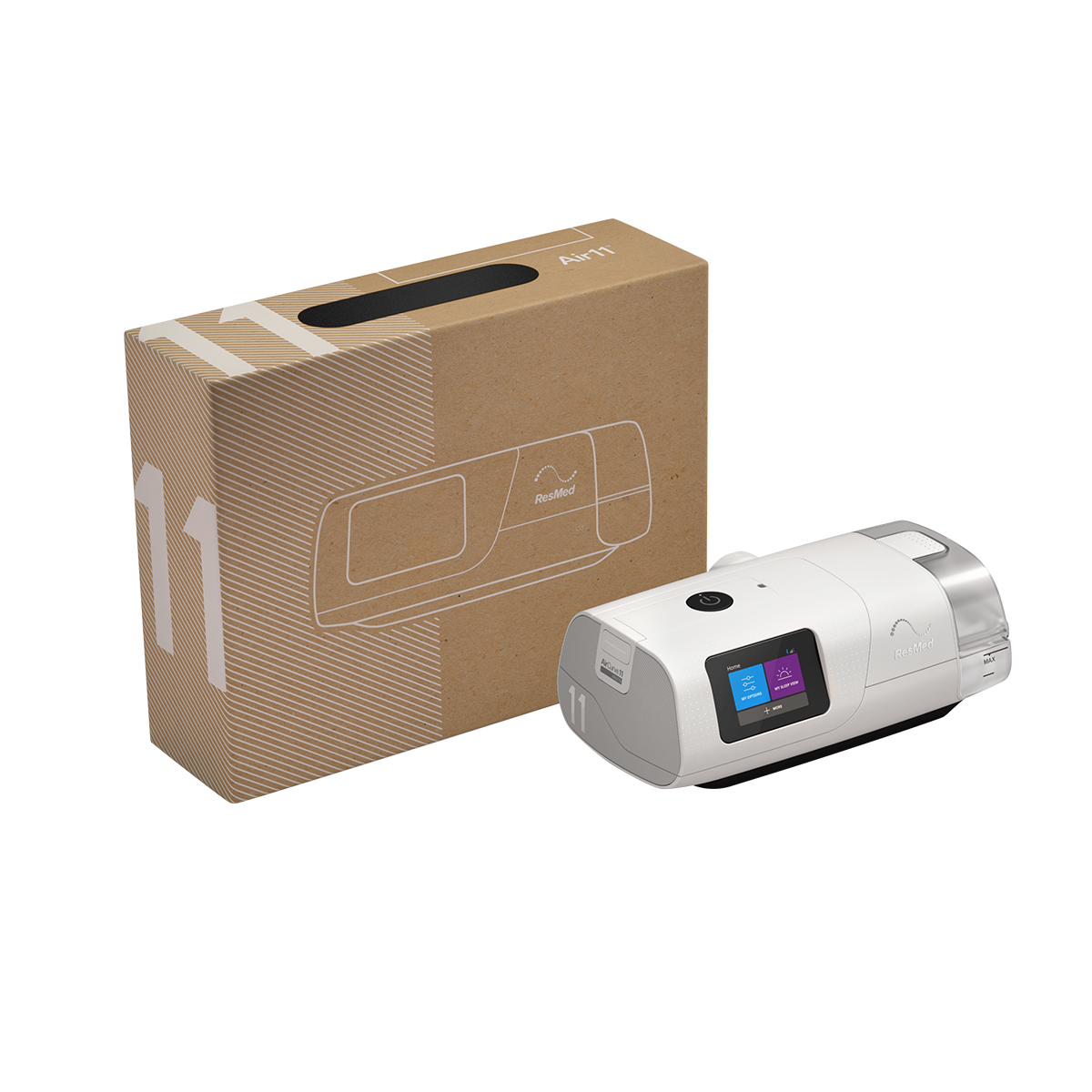 AirCurve 11 VAuto machine with packaging box