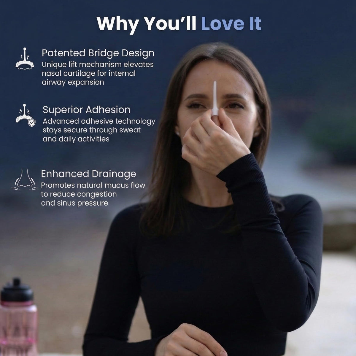 BreatheUp Next Generation Nasal Strips - Clear