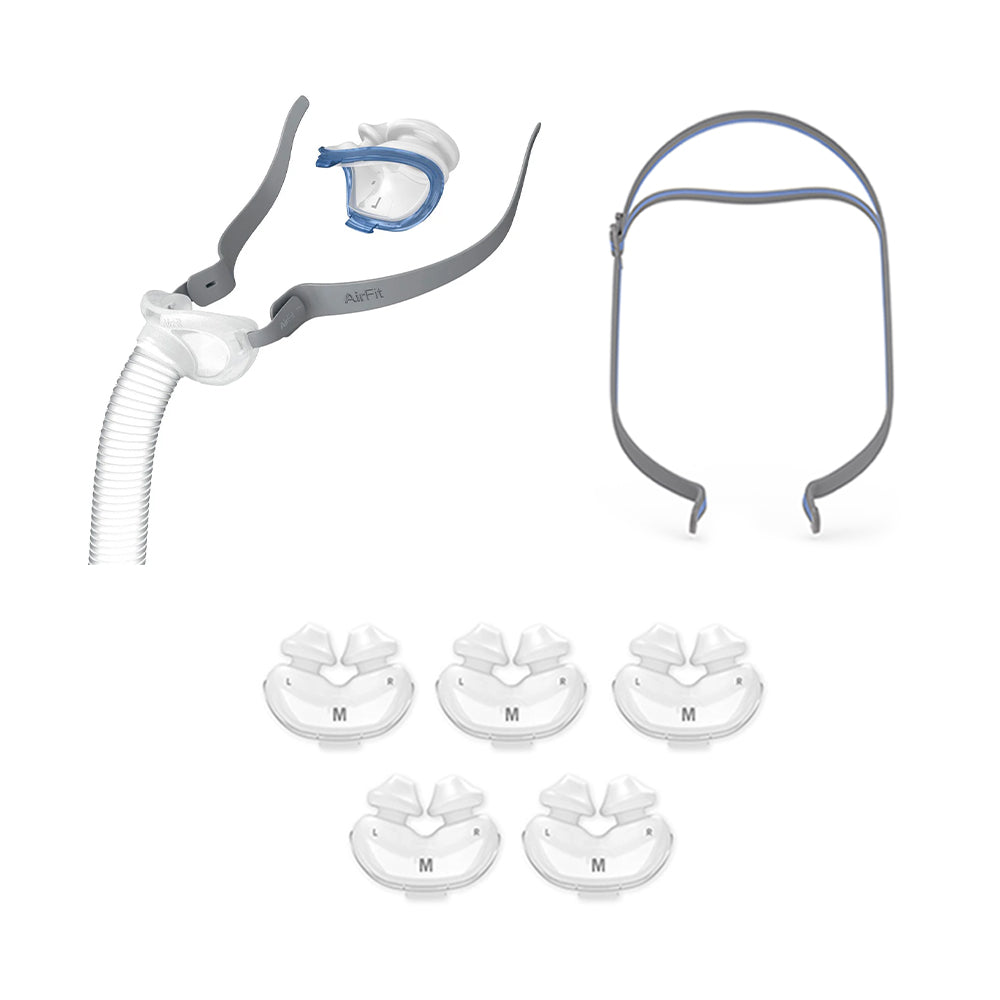 ResMed AirFit™ P10 Nasal Pillow Mask Basic Resupply Bundle