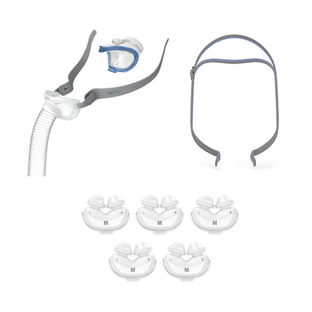ResMed AirFit™ P10 Nasal Pillow Mask Basic Resupply Bundle – Sleep