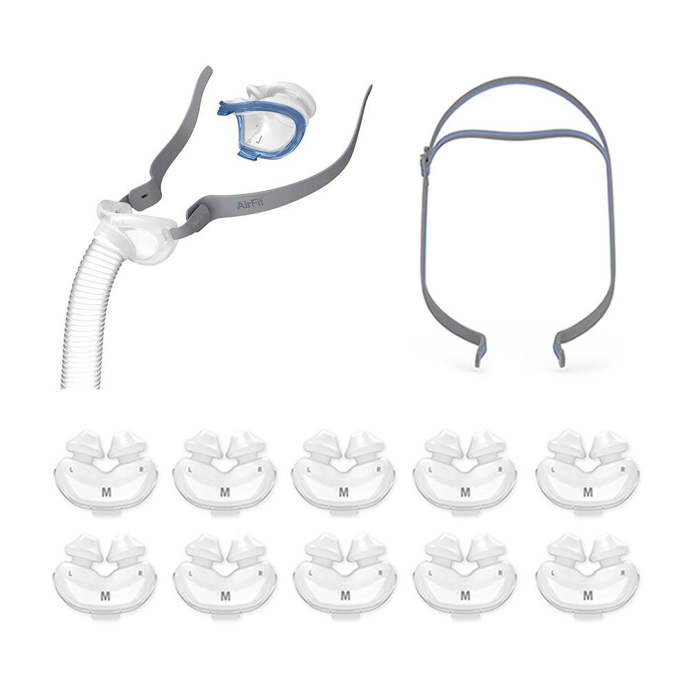 ResMed AirFit™ P10 Nasal Pillow Mask Basic Resupply Bundle