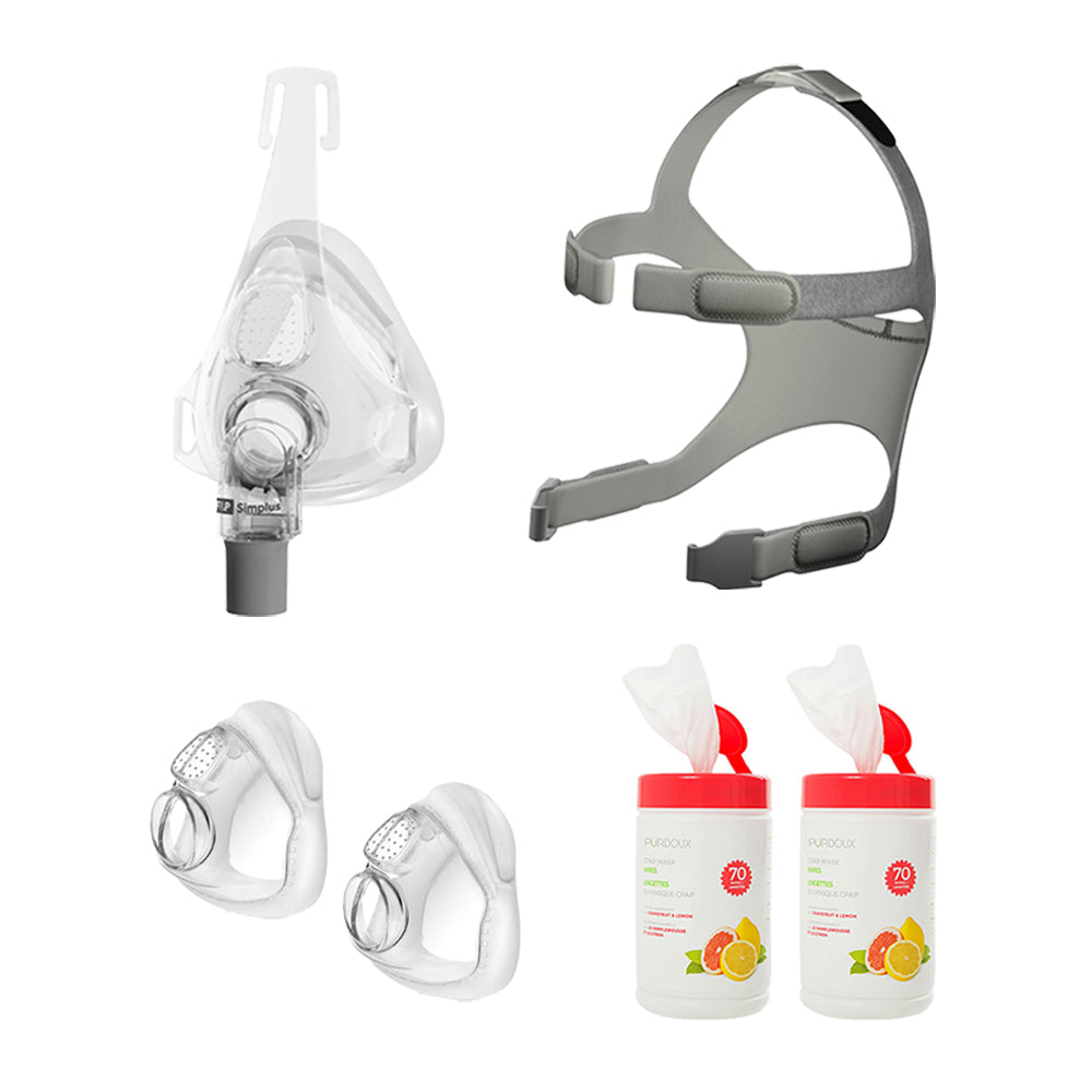 Fisher & Paykel Simplus Full Face Mask Deluxe Resupply Bundle